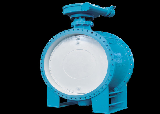 Van bướm mặt bích lệch tâm đôi để luyện kim 1.0 Mpa gang